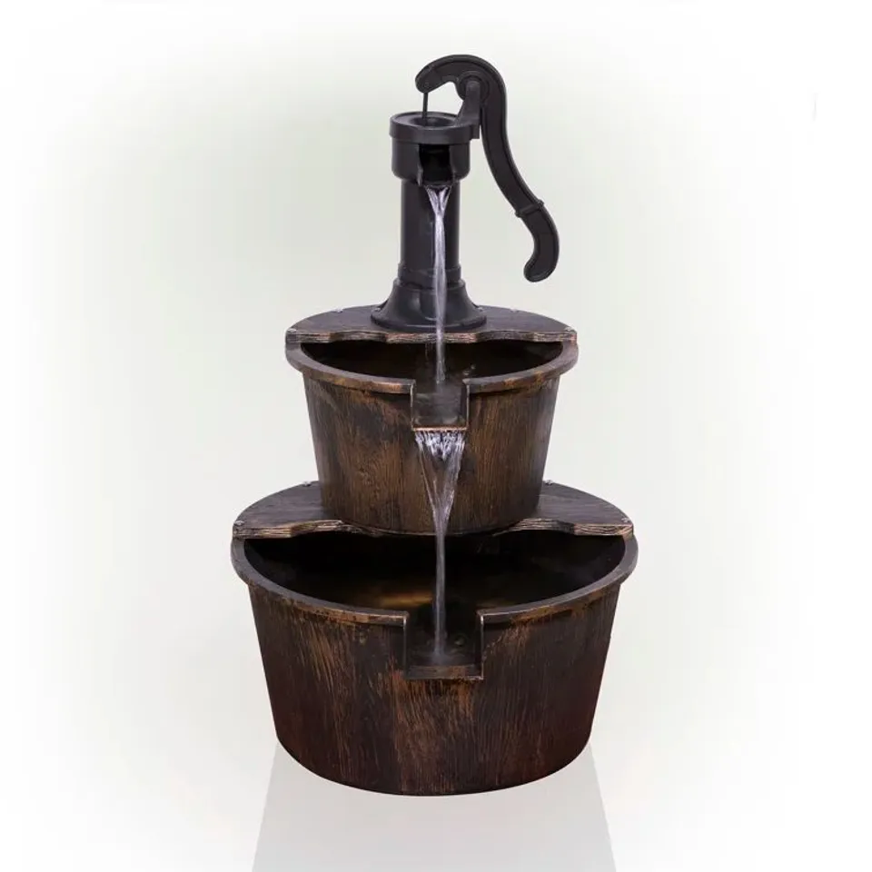 BOXED ACRYLIC WEATHER RESISTANT FLOOR FOUNTAIN 