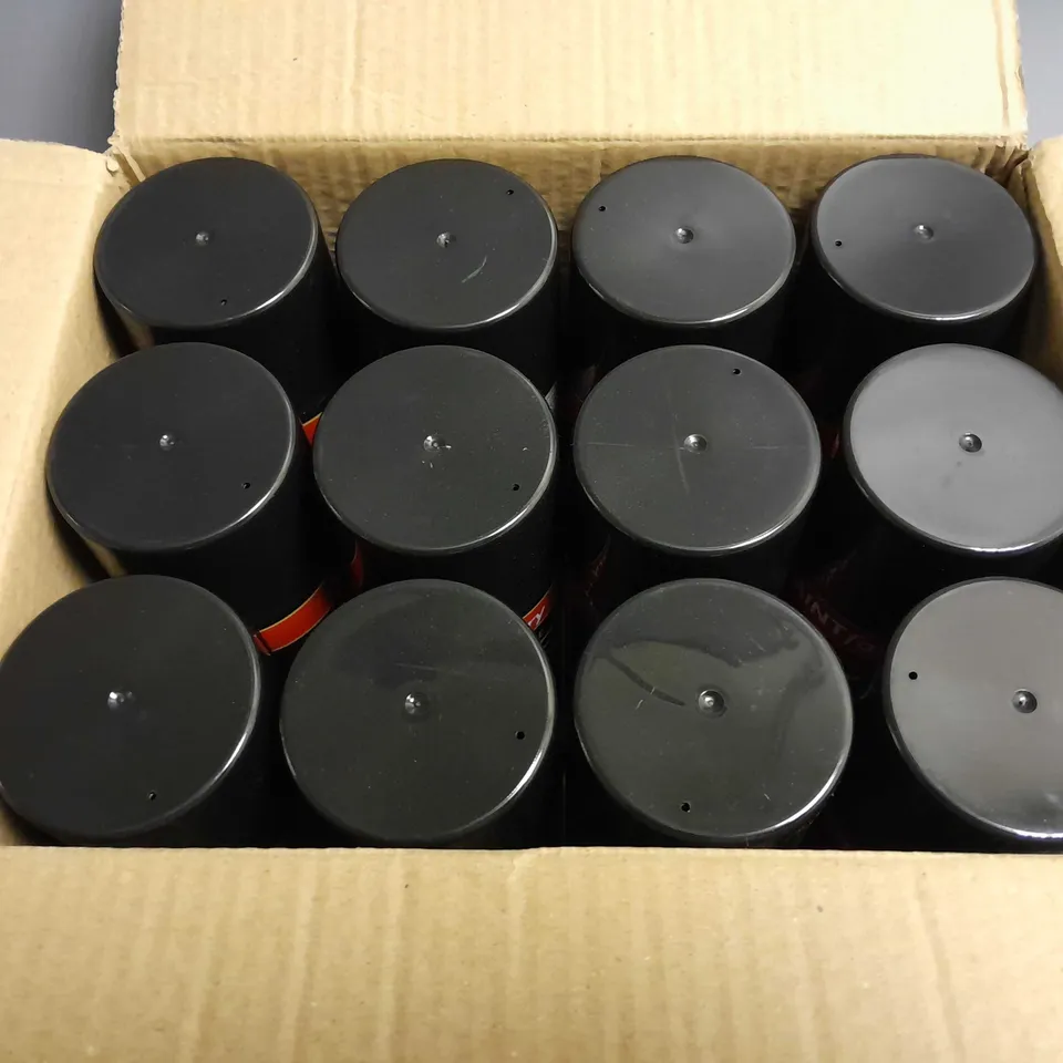 APPROXIMATELY 12 PAINT FACTORY HIGH TEMPERATURE STOVE PAINT 400ML - BLACK MATT