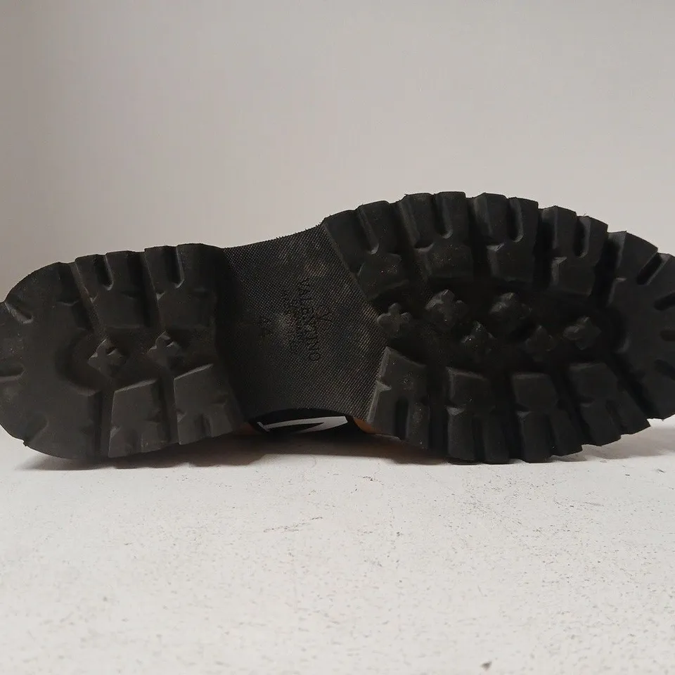 BOXED PAIR OF VALENTINO GARAVANI SHOES N BROWN SIZE EU 44