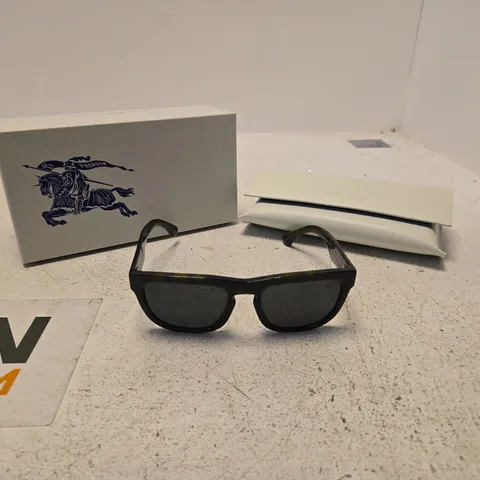 BURBERRY SUNGLASSES β CHECK GREEN WITH BOX AND POUCH