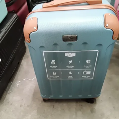 UNBOXED KEPLIN LUGG SMALL SIZE TRAVEL LUGGAGE WITH WHEELS SECURE LOCK SYSTEM BLUE COLOUR 