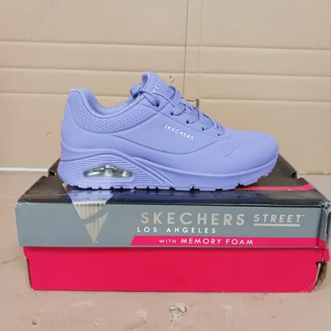 SKECHERS STREET UNO AIR TRAINERS PURPLE SIZE 5.5