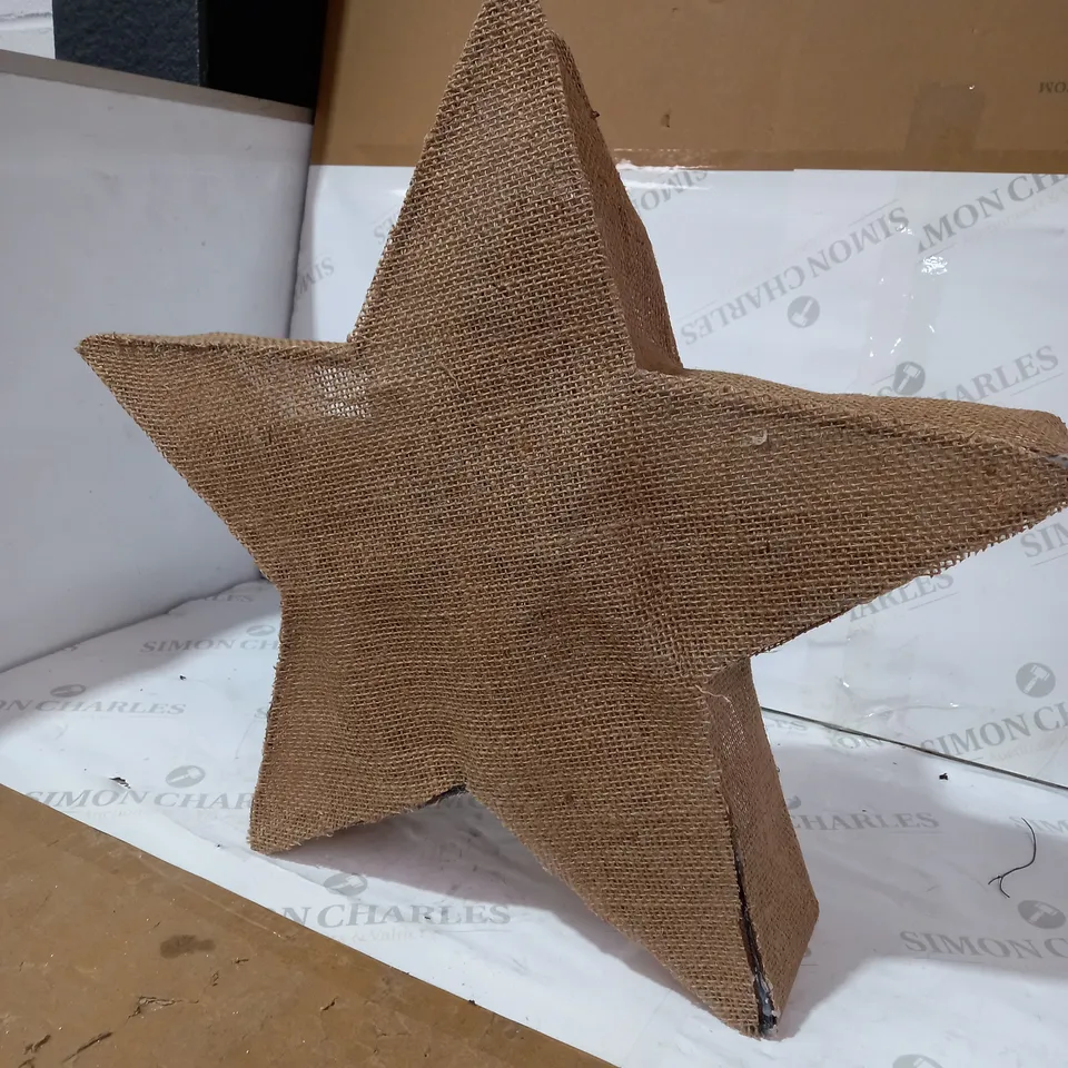 SET OF PRE LIT HESSIAN EFFECT LIGHTS RRP £39.99