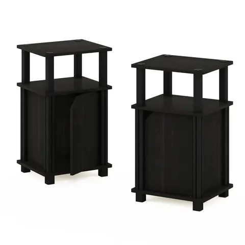 BOXED DONTAZ 2 PIECE SIDE TABLE SET WITH STORAGE