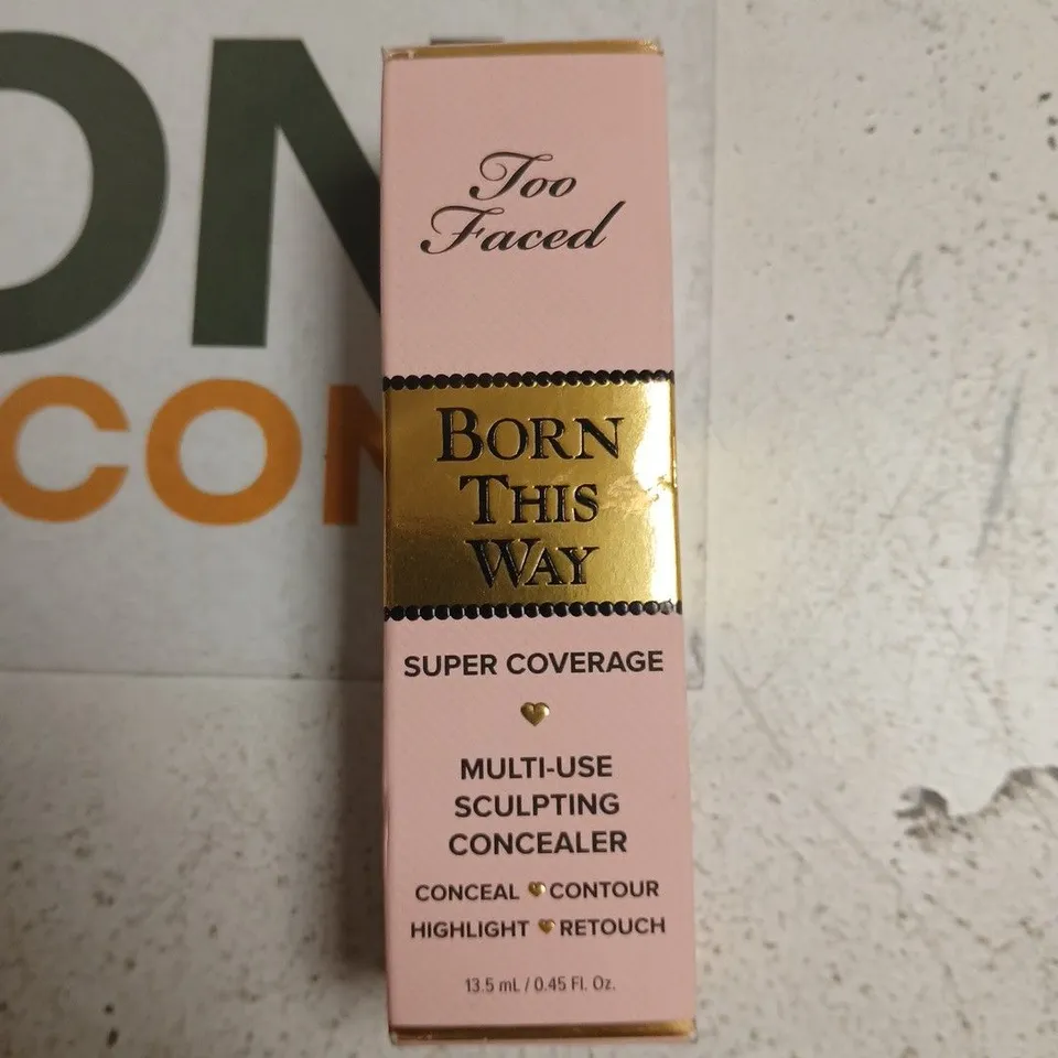 TOO FACED BORN THIS WAY CONCEALER - SUPER COVERAGE, MULTI-USE SCULPTING (13.5 ML) - BOXED