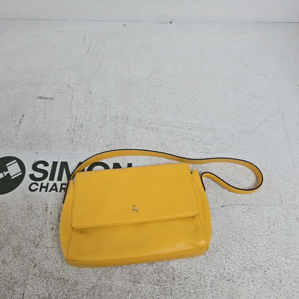 ASHWOOD LEATHER CROSSBODY BAG – YELLOW