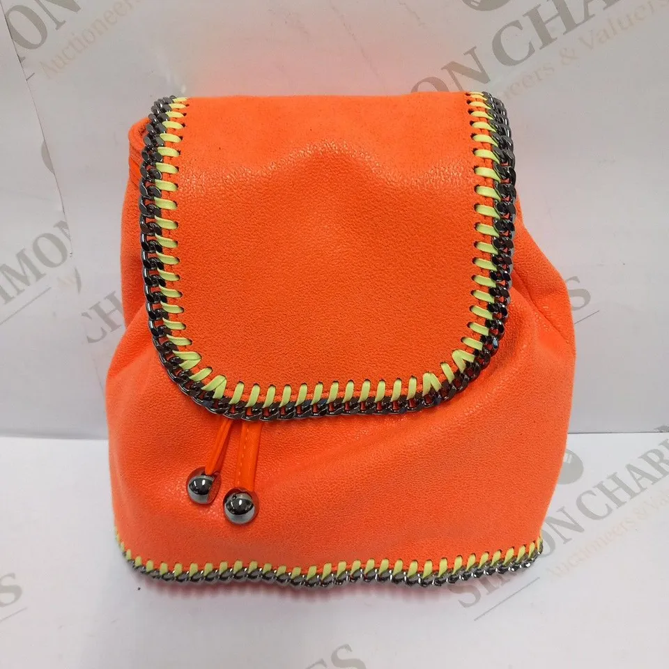 STELLA MCCARTNEY FLOURO ORANGE SMALL SUCKSACK