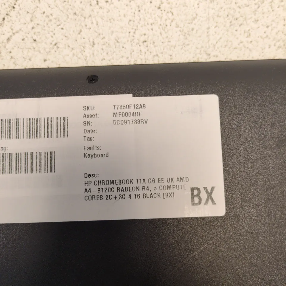 HP CHROMEBOOK 11A G6 EE UK – 4GB RAM, 16GB EMMC, BLACK