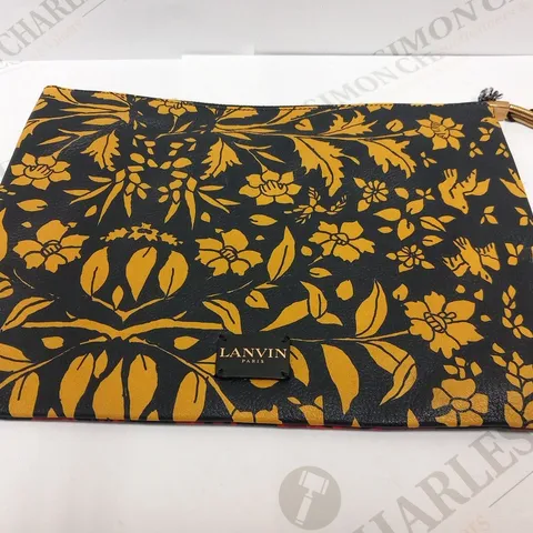 LANVIN PRIS RED ZIPPED POUCH