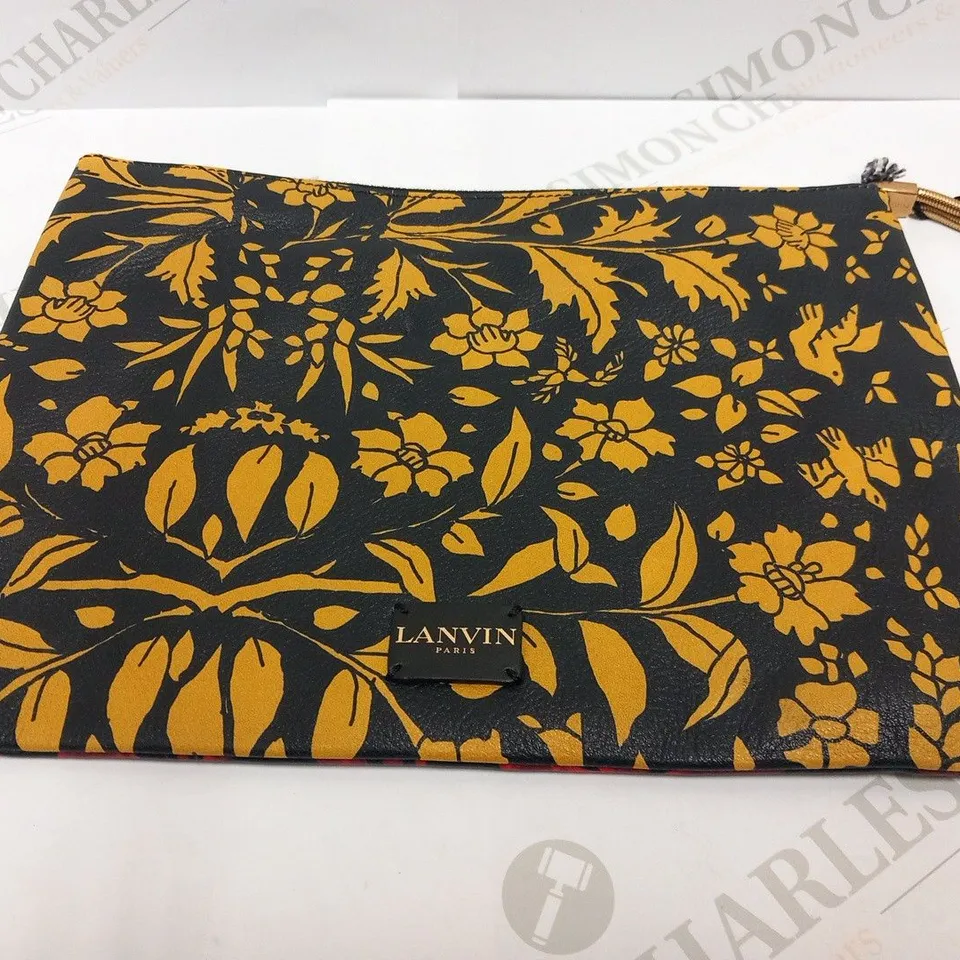 LANVIN PRIS RED ZIPPED POUCH