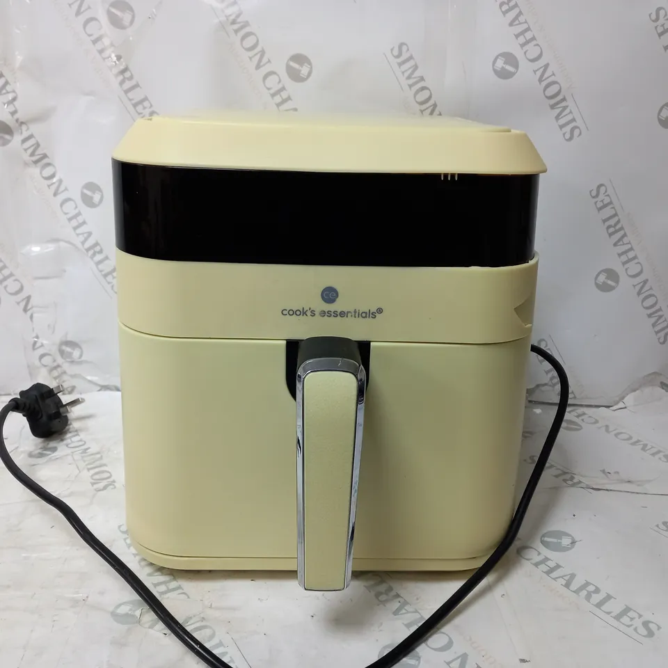 BOXED COOKS ESSENTIALS 5.8L AIR FRYER IN CREAM
