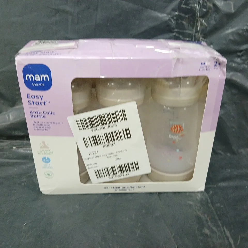 MAM EASY START ANTI-COLIC BABY BOTTLE 260ML 3PK - UNISEX