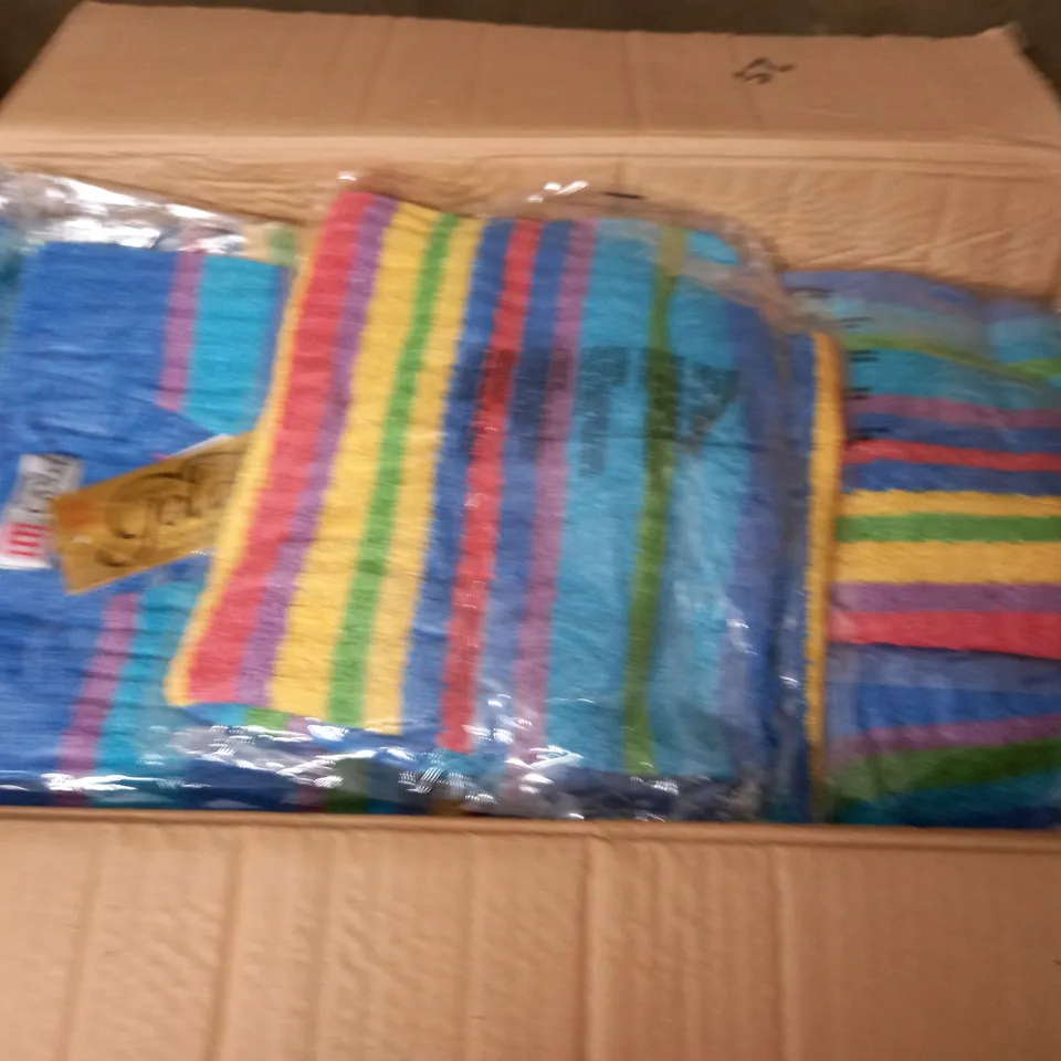 LARGE QUANTITY OF STRIPE KNIT JUMPERS IN MULTI - SIZE UNSPECIFIED
