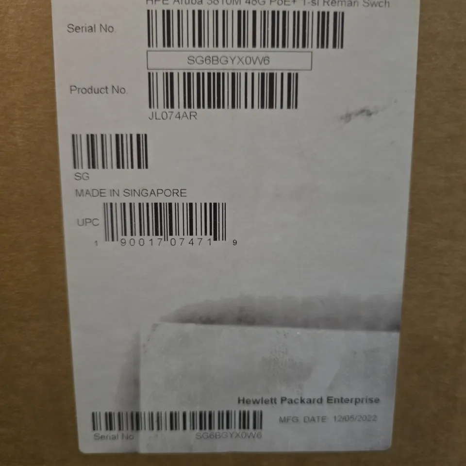 HPE ARUBA 3810M 48G POE+ SWITCH – REFURBISHED (JL074A)