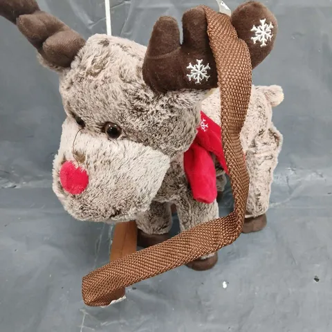 ANIMATED WALKING AND SINGING REINDEER