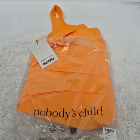 NOBODY'S CHILD SORAYA MIDI DRESS – ORANGE, UK 14