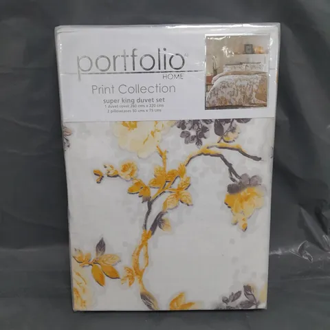 SEALED PORTFOLIO PRINT COLLECTION DUVET SET - SUPER KING 