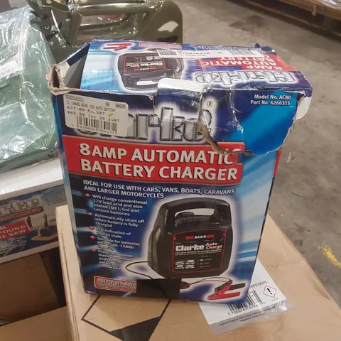 CLARKE AC80 12V 8A AUTOMATIC BATTERY CHARGER