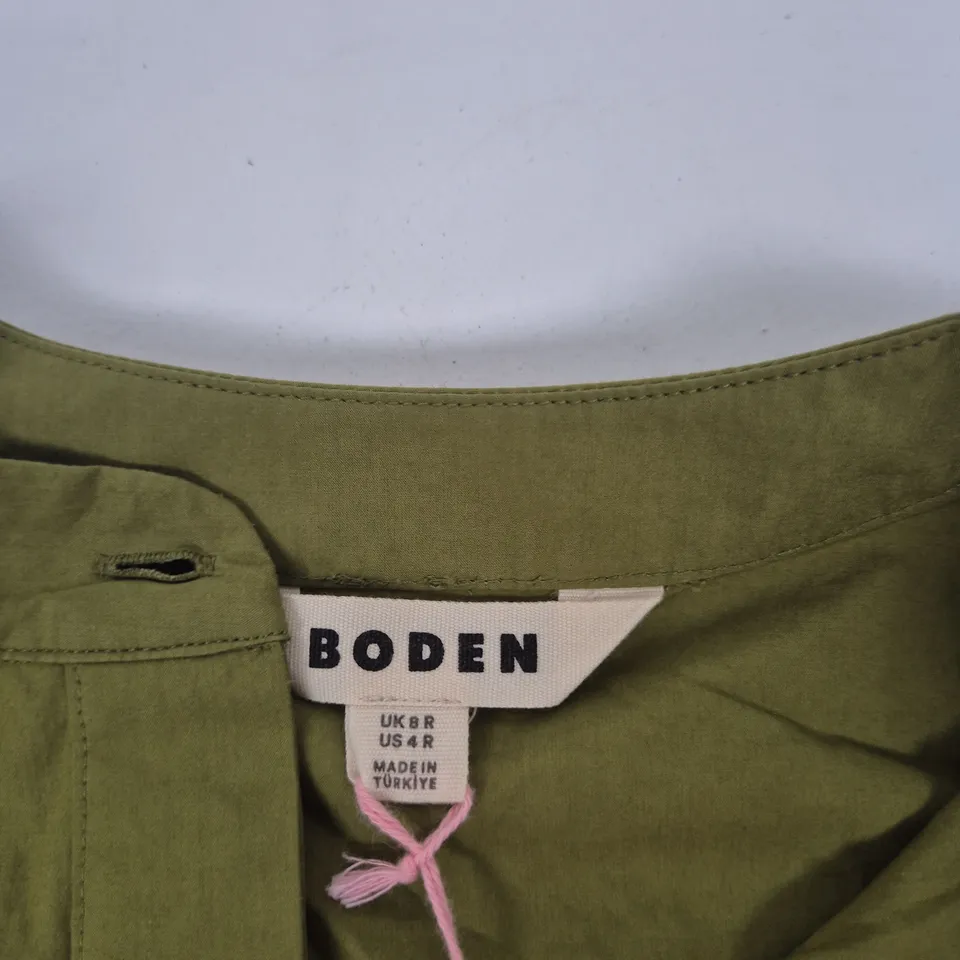 BODEN OLIVE GREEN DRESS – UK 8R (US 4R) MADE IN TURKEY