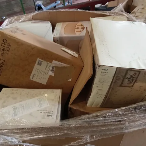 PALLET OF APPROXIMATELY 15 ASSORTED INDOOR LIGHTING PRODUCTS