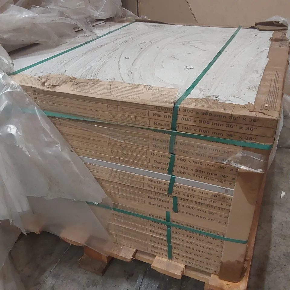 PALLET CONTAINING APPROXIMATELY 22x STARK WHITE 900x900x20MM tiles