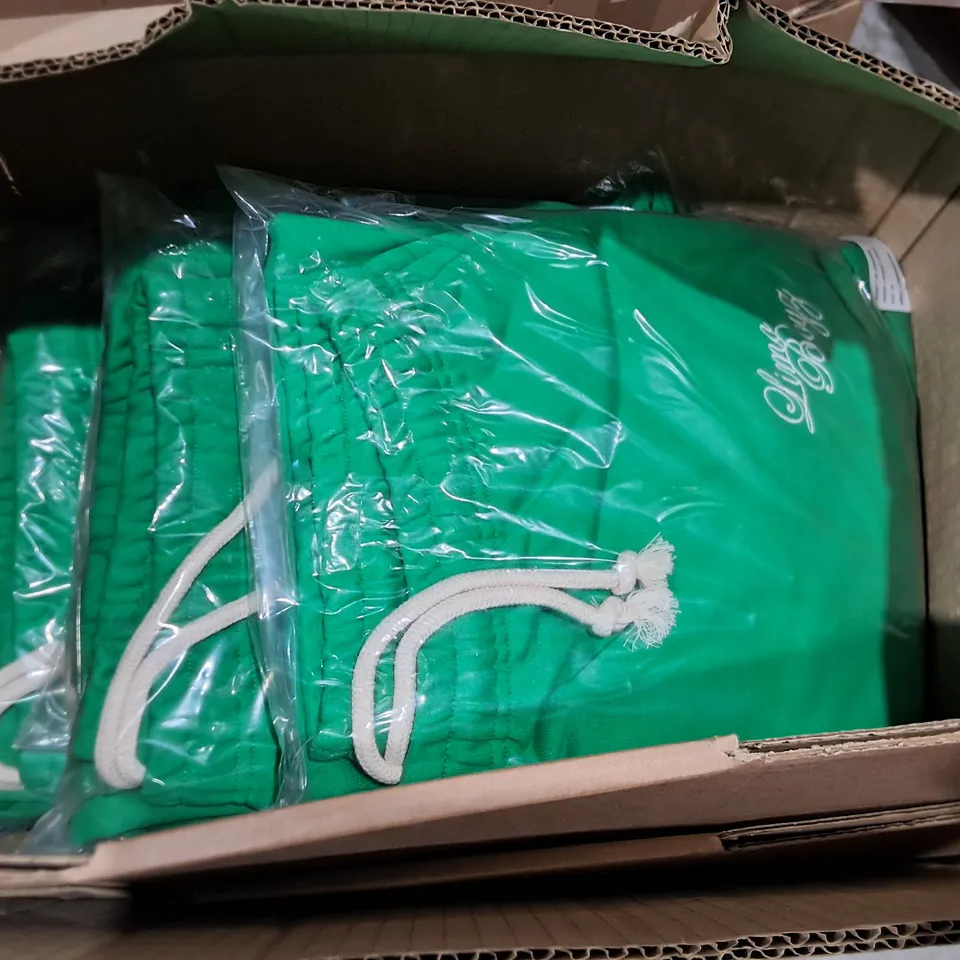LOT OF 13 BAGGED LIMO BOYZ JOGGERS IN GREEN - ALL XL