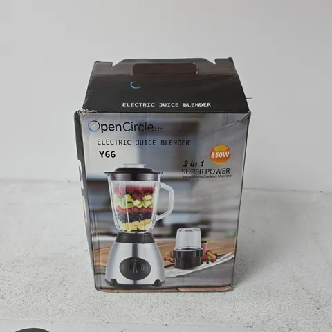 OPENCIRCLE Y66 ELECTRIC JUICE BLENDER 850W – 2-IN-1 (BOXED)