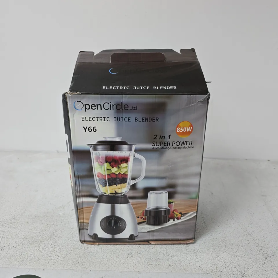 OPENCIRCLE Y66 ELECTRIC JUICE BLENDER 850W – 2-IN-1 (BOXED)