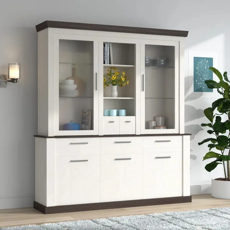 BOXED FINLAYSON CHINA CABINET (4 boxes)
