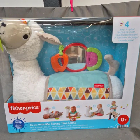 BOXED FISHER PRICE GROW-WITH-ME TUMMY TIME LLAMA