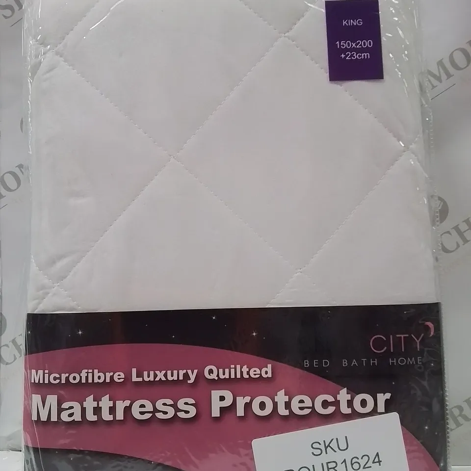 BRAND NEW MICROFIBRE LUXURY QUILTED KINGSIZE MATTRESS PROTECTOR 