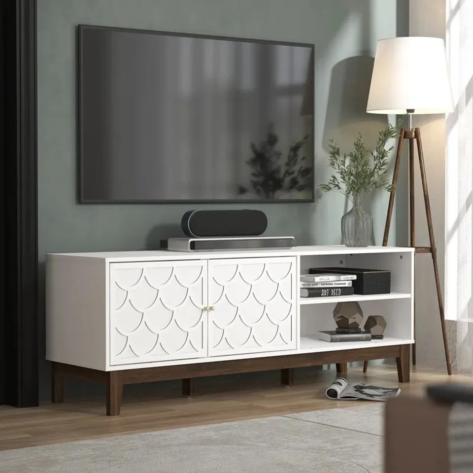 BOXED TRAFFORD ADELITA TV STAND FOR TVS UP TO 60"
