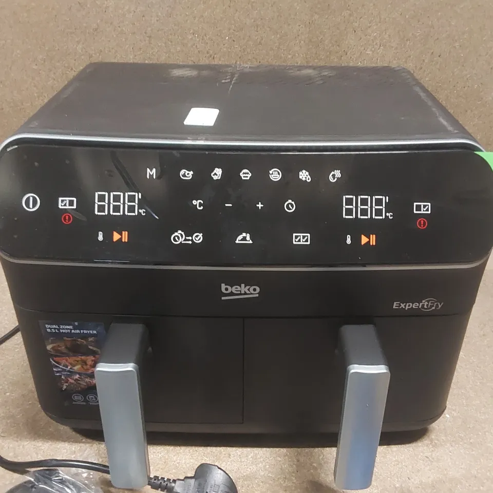 BOXED BEKO DUAL ZONE 8.5L HOT AIR FRYER