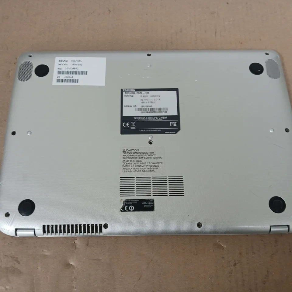 TOSHIBA CB30-102 13 INCH CELERON 2955U 1.40GHZ