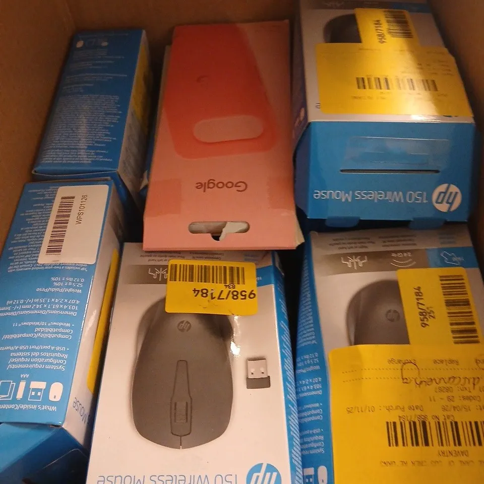 BOX OF APPROX 10 HP BLUETOOTH MOUSES