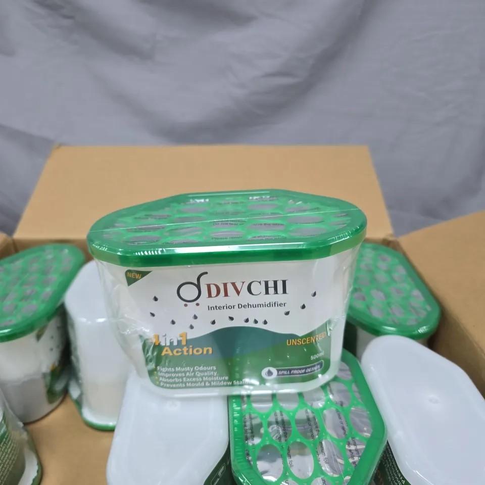 10x INTERIOR DEHUMIDIFIER 500ML UNSCENTED – 4 IN 1 ACTION (SPILL-PROOF DESIGN)