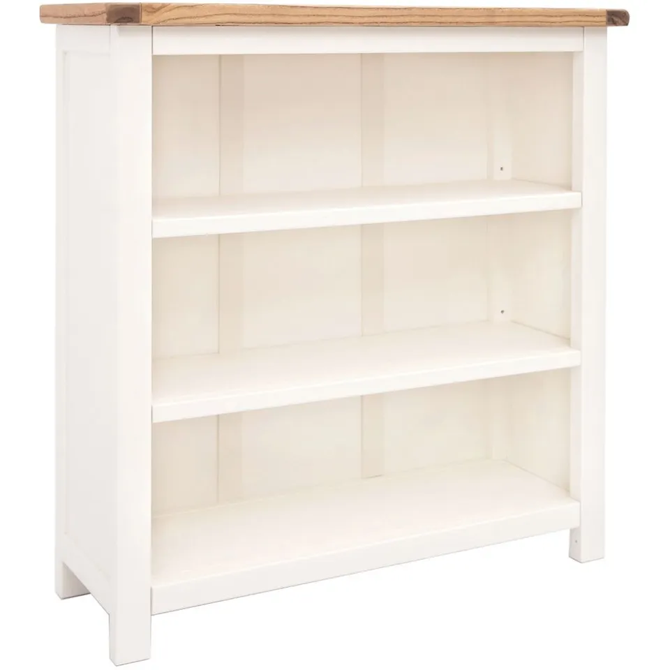BOXED LOVERE 3 SHELF OFF WHITE BOOKCASE