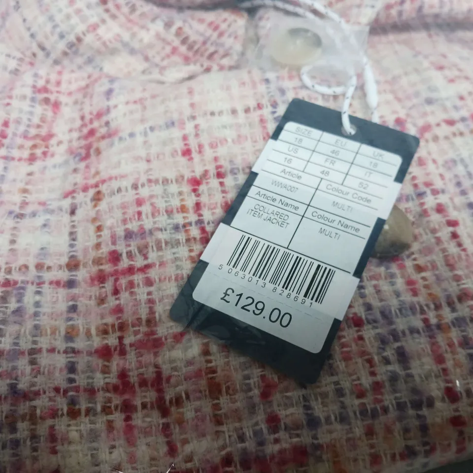BAGGED CREW CLOTHING COMPANY COLLARED ITEM JACKET - SIZE 18