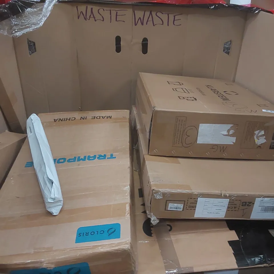 PALLET CONTAINING A LARGE QUANTITY OF ASSORTED ITEMS INCLUDING: PORTABLE CANOPIES, INCUBATOR, BEQUIET KEYBOARD ECT