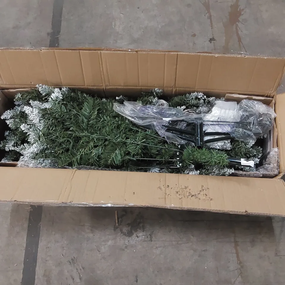 BOXED PRE-LIT ARTIFICIAL SPRUCE CHRISTMAS TREE