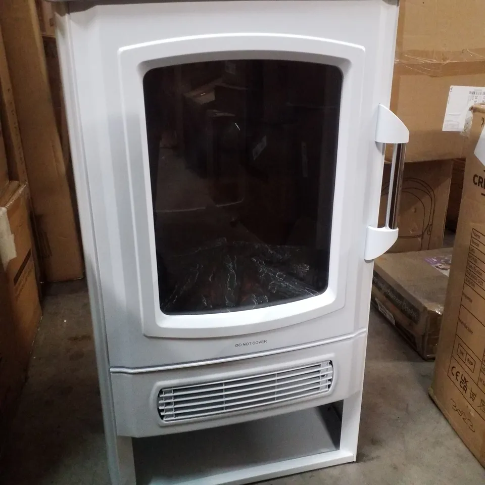 BOXED NEO ELECTRIC HEATER FLAME AND LOG STORE 2000W - WHITE (1 BOX)