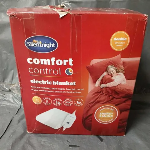 BOXED SILENTNIGHT COMFORT CONTROL ELECTRIC BLANKET