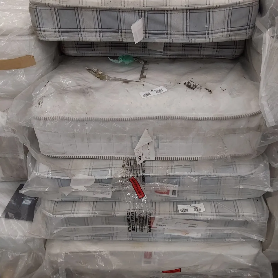 SIX ASSORTED 3' SINGLE MATTRESSES- SOME BAGGED