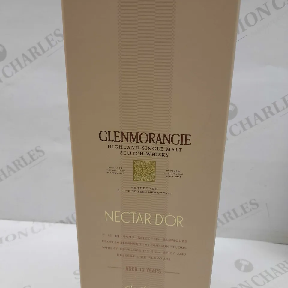 BOXED GLENMORANGIE HIGHLAND SINGLE MALT SCOTCH WHISKY NECTAR D'OR AGED 12 YEARS SAUTERNES CASK FINISH