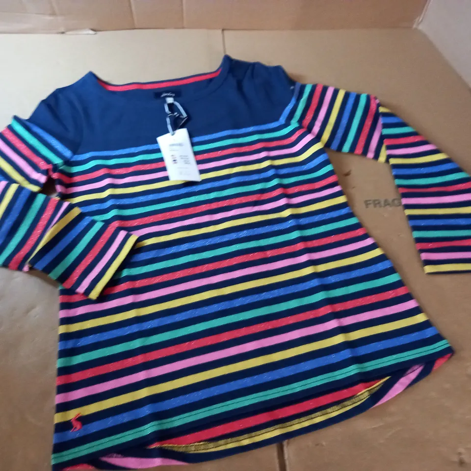 BAGGED JOULES HARBOUR STRIPPED JUMPER - UK 8 