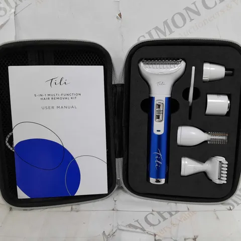 TILI 5-IN-1 MULTI-FUNCTION HAIR REMOVAL KIT - NAVY BLUE 