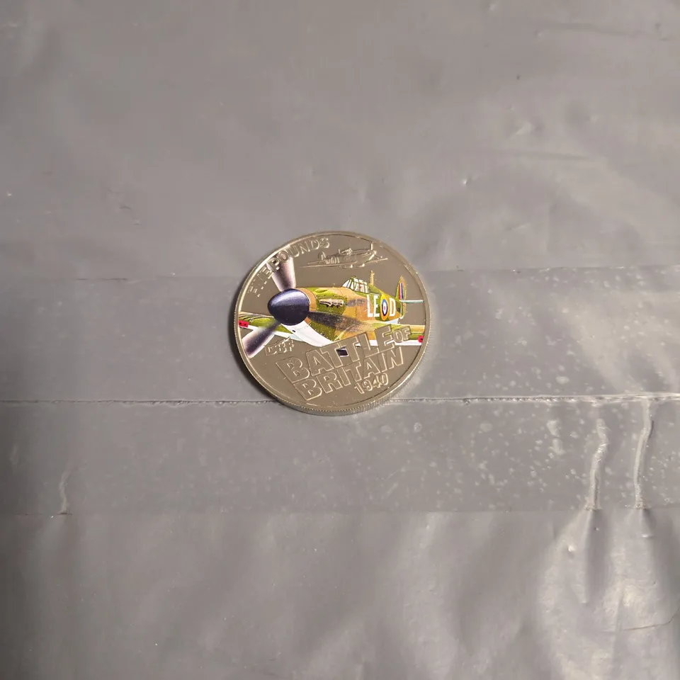 2010 GUERNSEY BATTLE OF BRITAIN 70TH ANNIVERSARY COMMEMORATIVE £5 COIN
