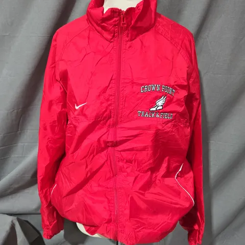 NIKE PERSONALISED WINDBREAKER JACKET IN RED SIZE S