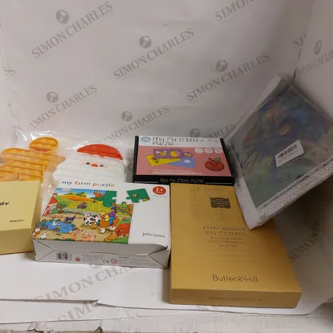 LOT OF TOYS AND GAMES TO INCLUDE MY FARM PUZZLE, POPPETS, AND BUTLER&HILL JIGSAW ETC.