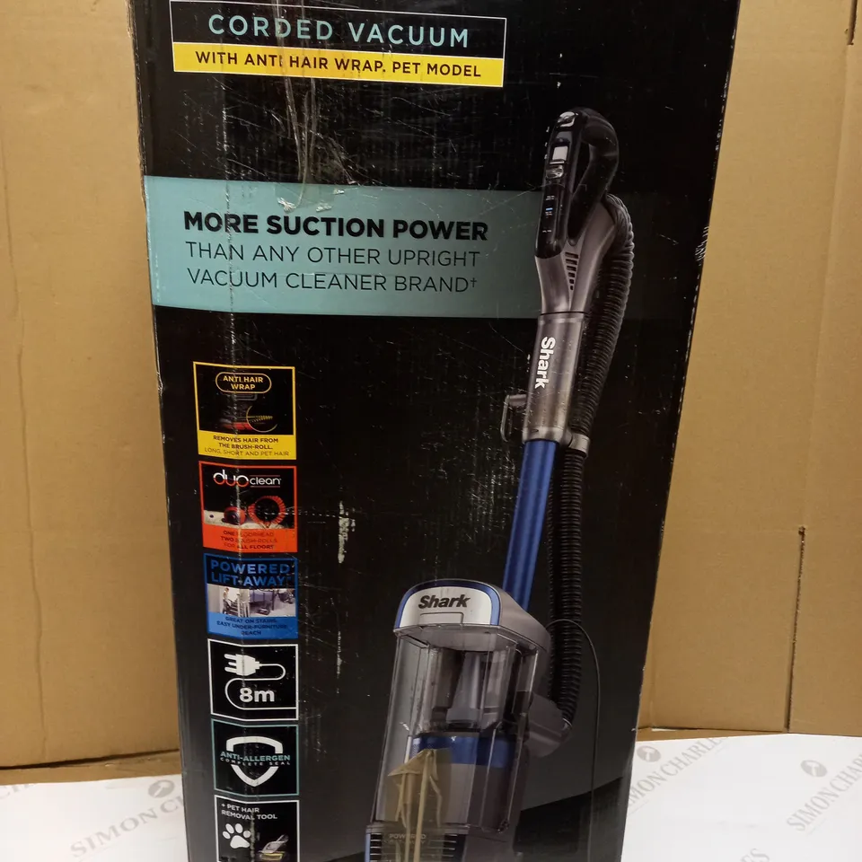 SHARK UPRIGHT VACUUM CLEANER NZ850UKT